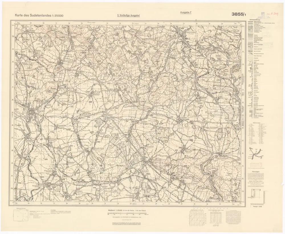 Voorbeeld van de oude kaart