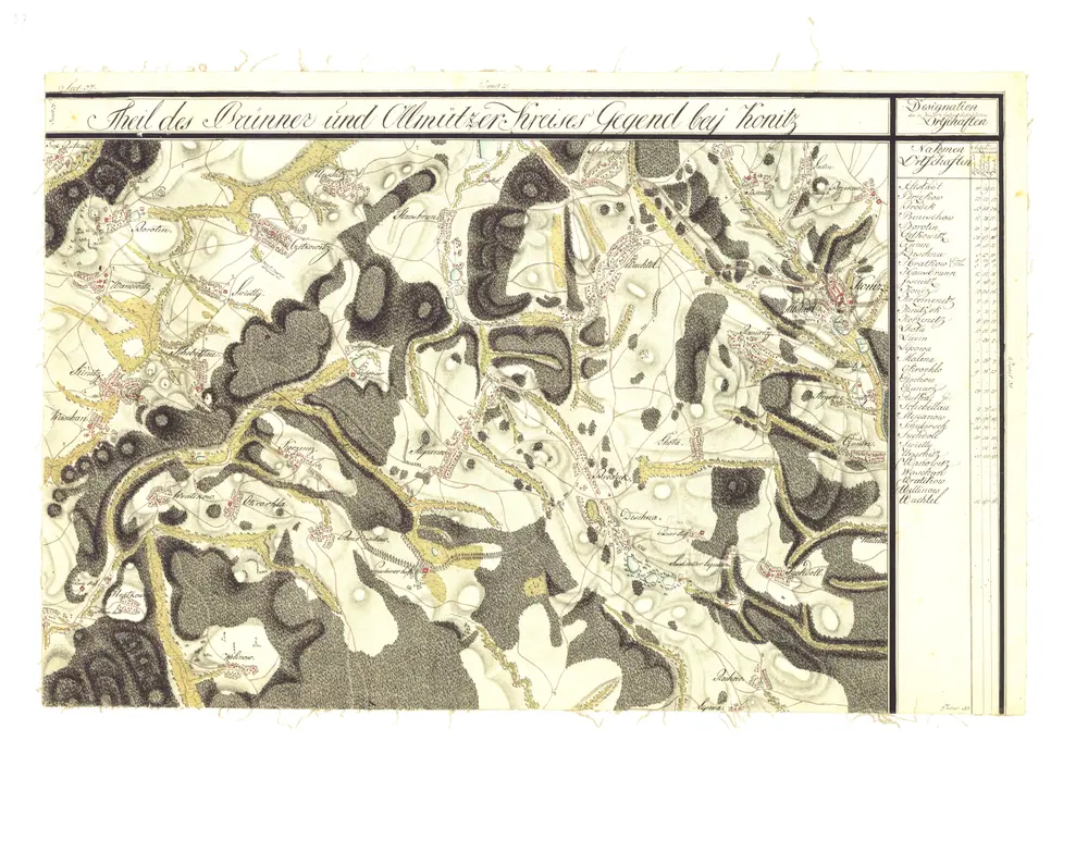 Voorbeeld van de oude kaart