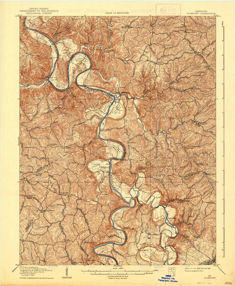 Voorbeeld van de oude kaart