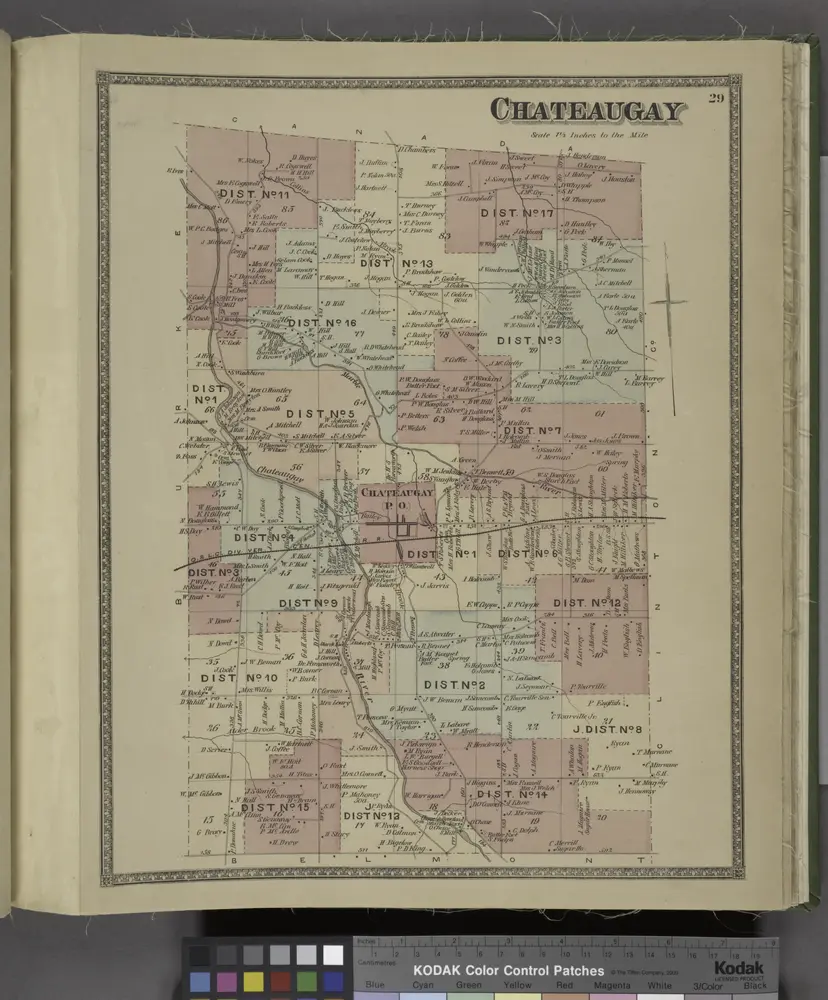 Voorbeeld van de oude kaart