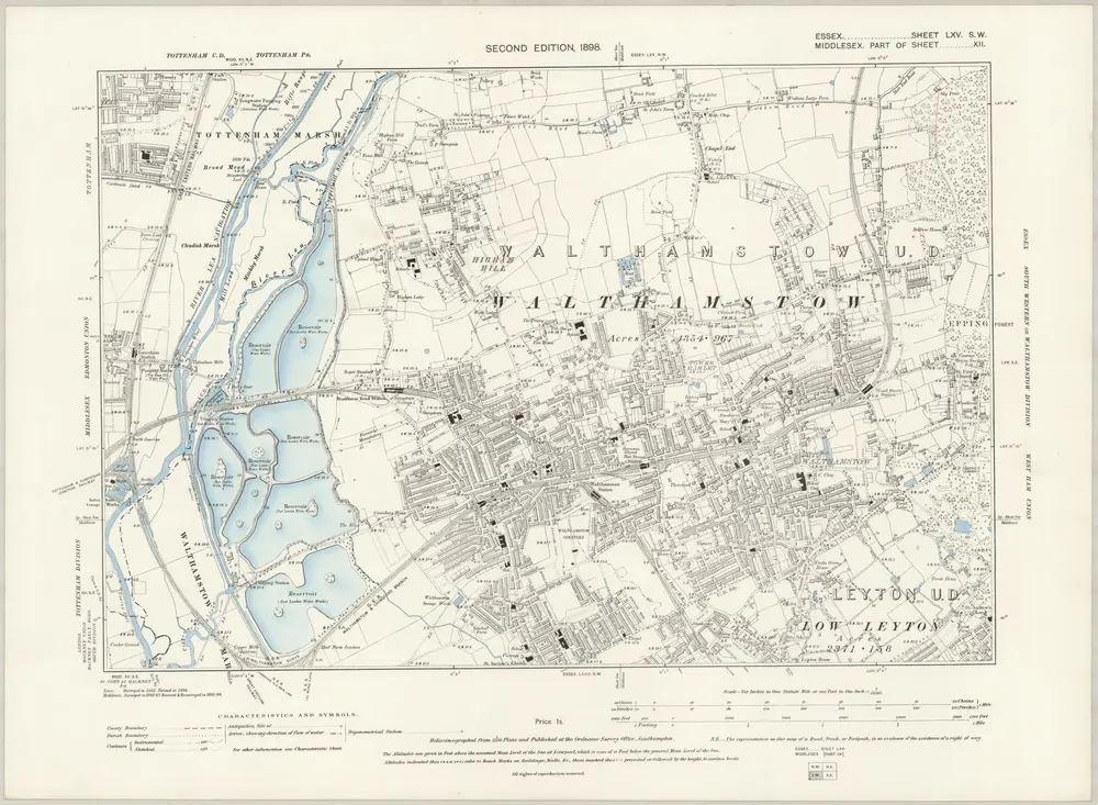 Voorbeeld van de oude kaart