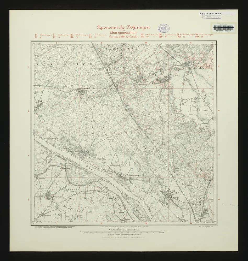 Voorbeeld van de oude kaart