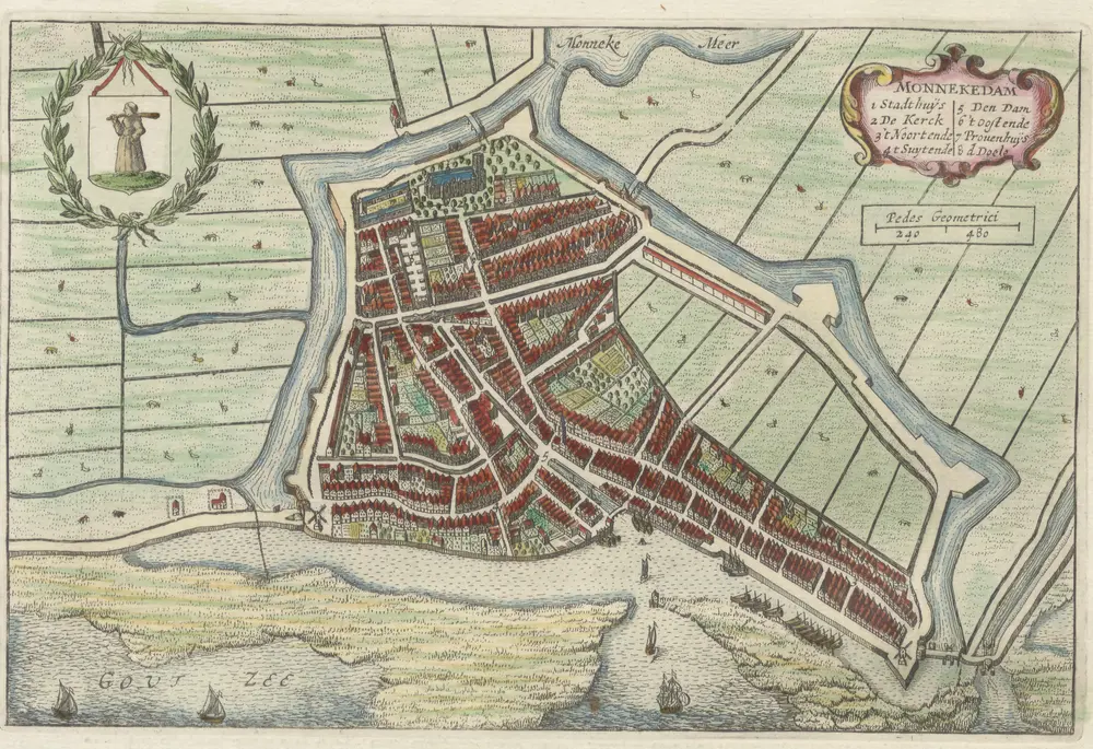 Voorbeeld van de oude kaart