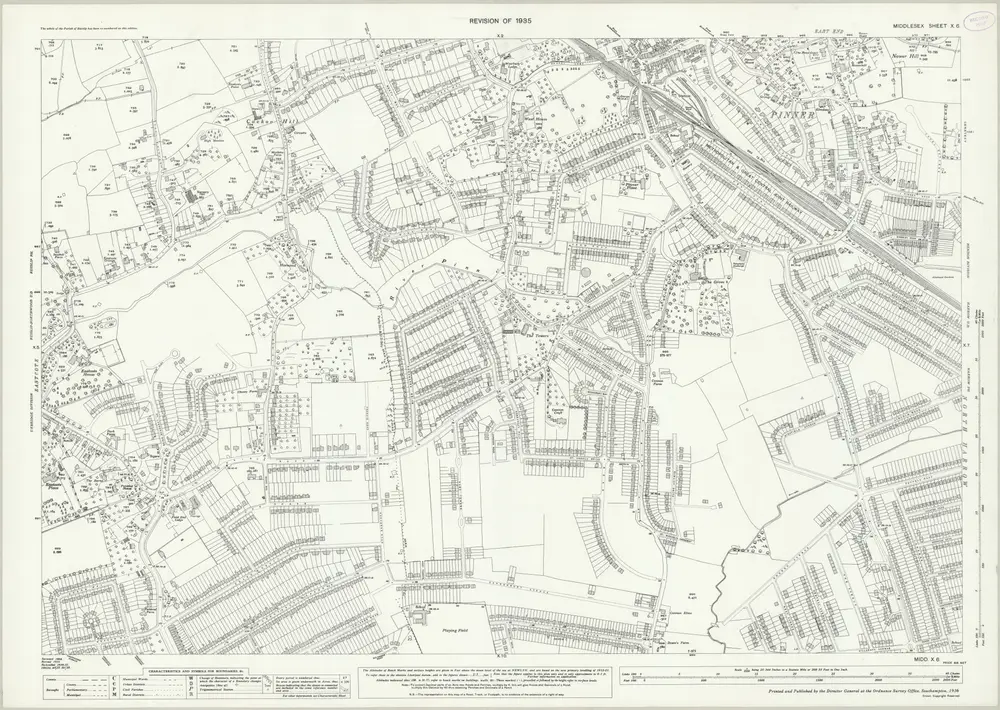 Voorbeeld van de oude kaart