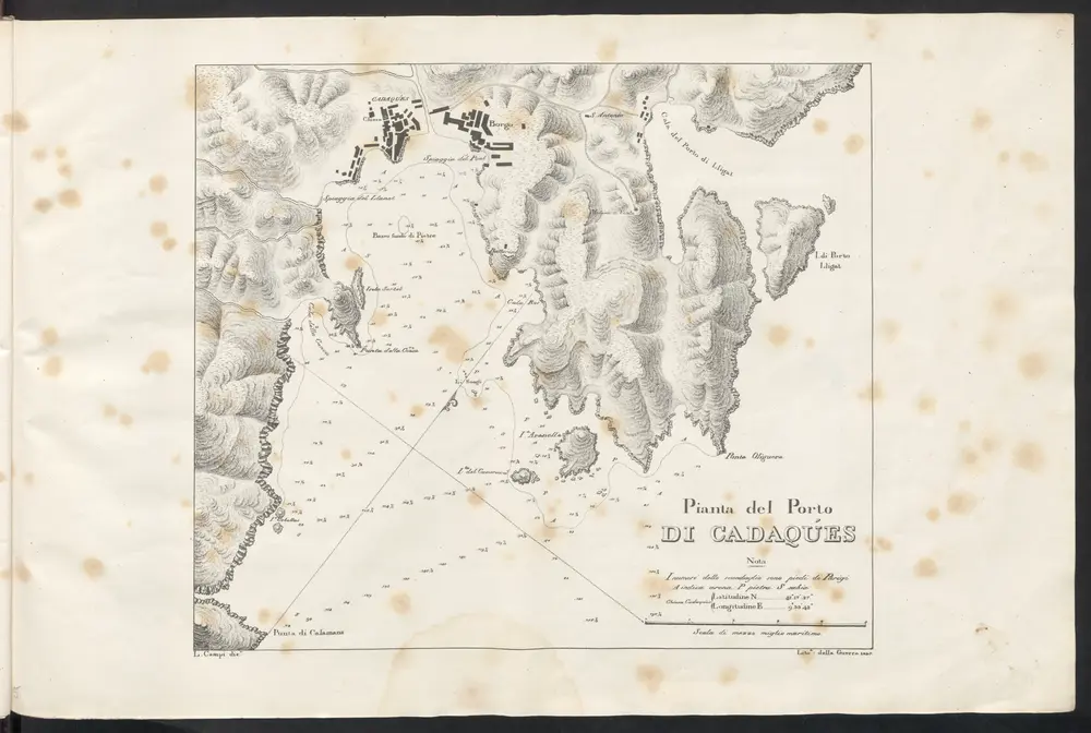 Voorbeeld van de oude kaart