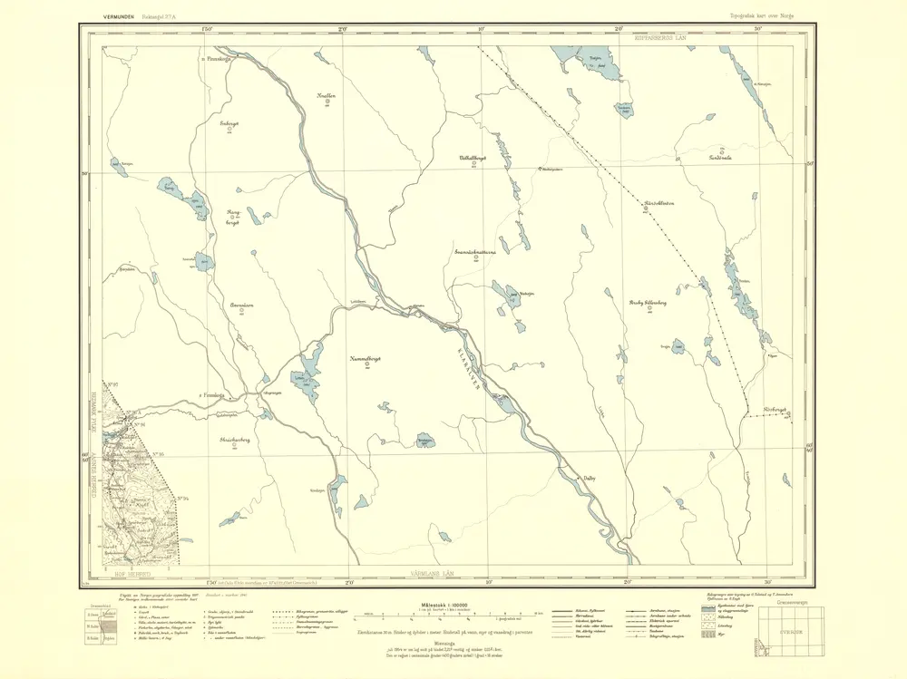 Voorbeeld van de oude kaart